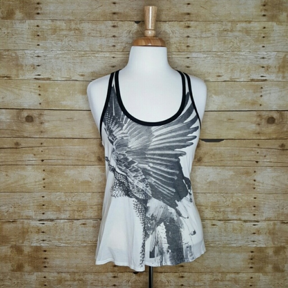 Helmut by Helmut Lang eagle racer-back tank XS